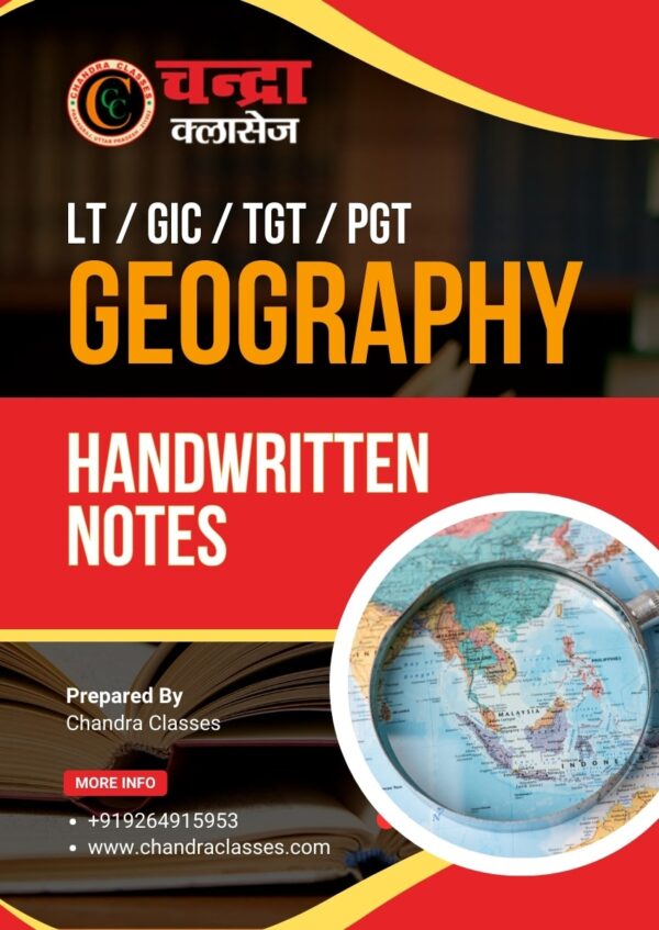 Handwritten Notes for LT/GIC/TGT Geography (Paperback)