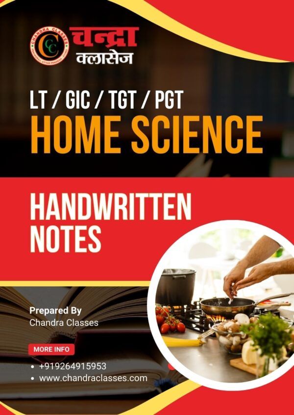 Handwritten Notes for LT/GIC/TGT Home Science (Paperback)