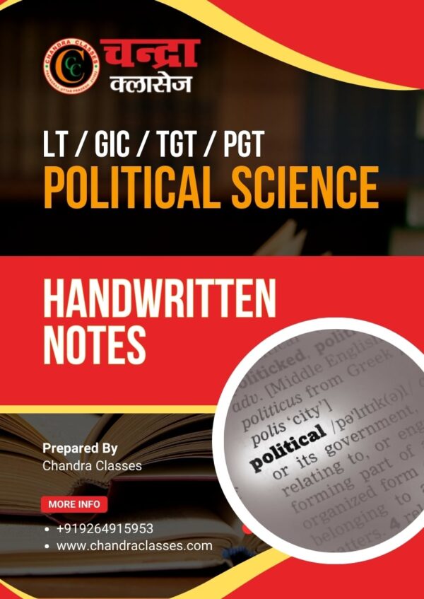 Handwritten Notes for LT/GIC/TGT Political Science (Paperback)