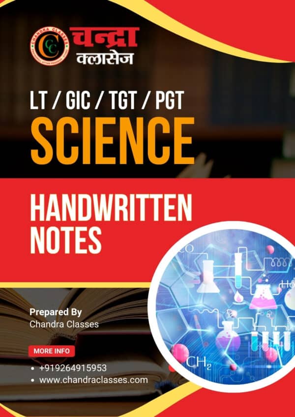 Handwritten Notes for LT/GIC/TGT Science (Paperback)