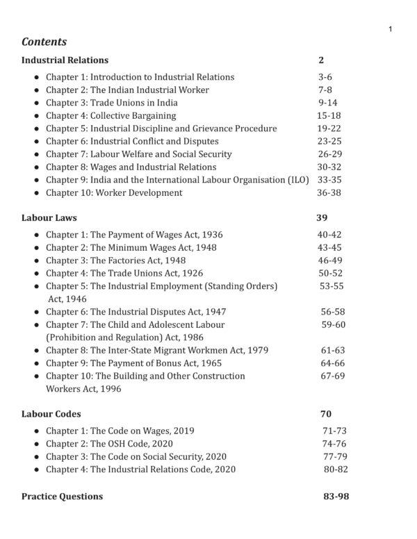 3 EPFO - Industrial Relations & Labour Laws Notes with Practice Set (PDF)